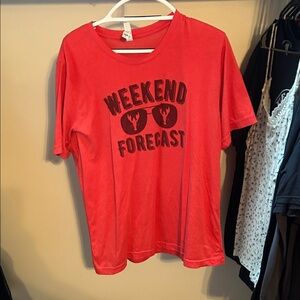 Bella Canvas Red Graphic Tee